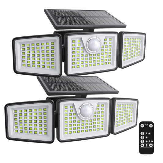 2500LM Solar Floodlight Outdoor with Motion Sensor and Remote