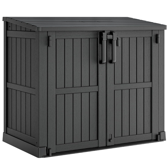 Outdoor Storage Cabinet 36 Cu Ft Resin Shed with Lockable Doors