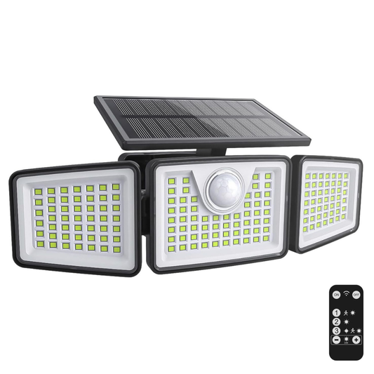 2500LM Solar Floodlight Outdoor with Motion Sensor and Remote