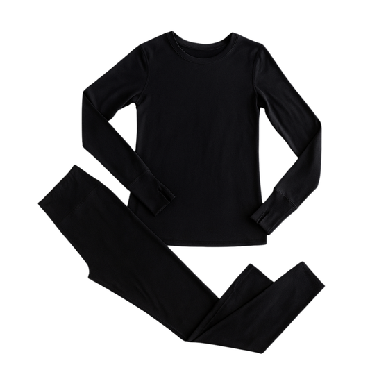 Women’s Fleece Lined Thermal Base Layer Shirt and Leggings Set