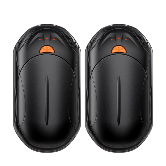 Rechargeable Two-Pack Hand Warmer Set with Adjustable Heat Levels